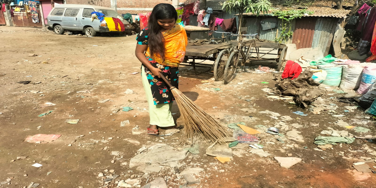 Fifteen years old Antora Biswas was previously involved with hazardous work