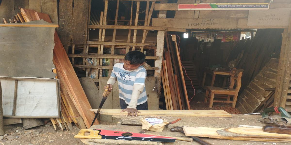 Thirteen years old Md. Rasel Molla was previously involved with hazardous work