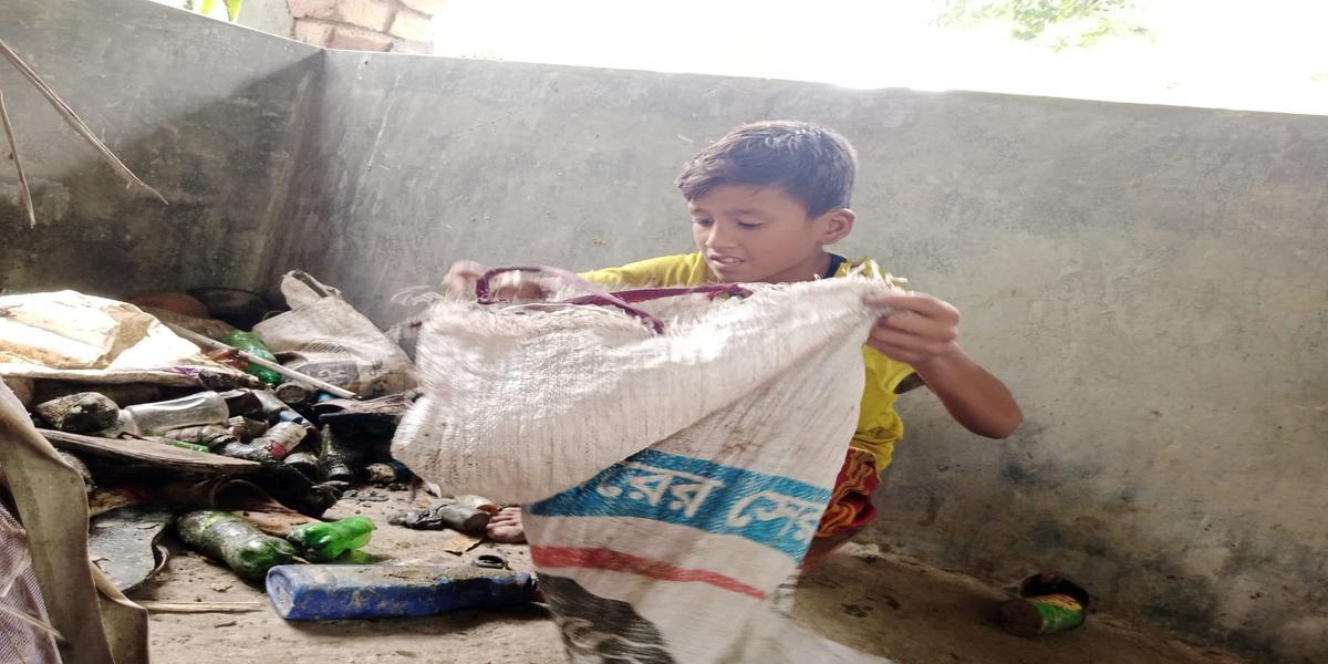 Ten years old Md. Sabbir Hossain was previously involved with hazardous work