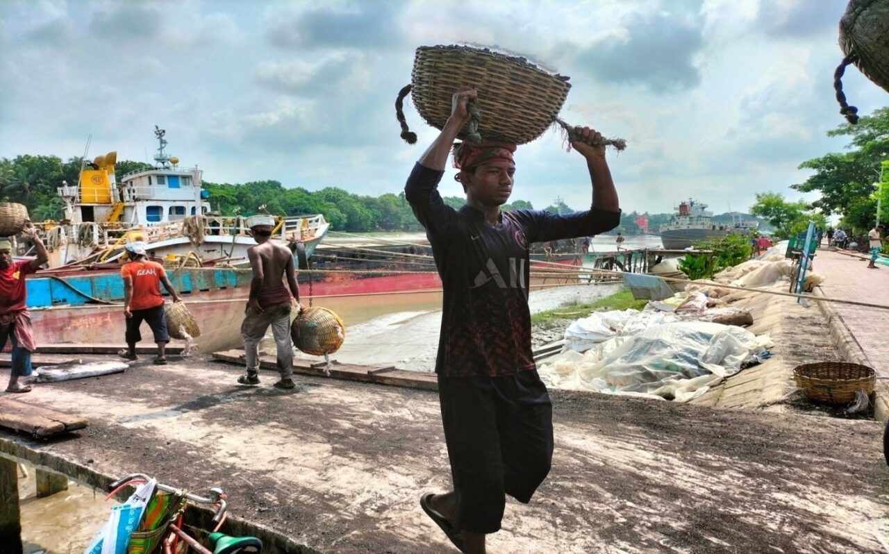 Previously Child Labourer Ridoy Biswas was involved in risky & hazardous work at Noapara river-port.